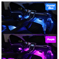 Интериорно /Амбиентно LED Осветление с Bluetooth контрол от телефона за Автомобил, снимка 4 - Аксесоари и консумативи - 36503472