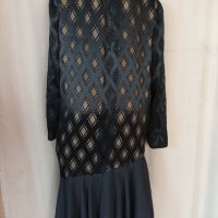 XXL Черна ,дълга официална рокля за едра дама , снимка 3 - Рокли - 40892873