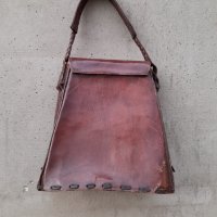 Стара дамска кожена чанта #21, снимка 3 - Антикварни и старинни предмети - 41964658
