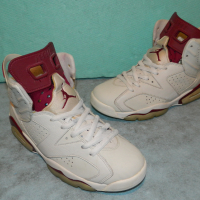 кецове Nike Air Jordan 6 Retro Maroon (2015)  номер 40,5 - 41 , снимка 6 - Кецове - 36333895