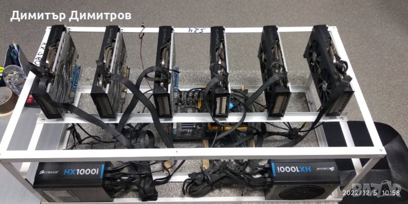 Mining rig/Майнинг риг 6 бр Sapphire Nitro + RX 580 8Gb-2 бр, снимка 1