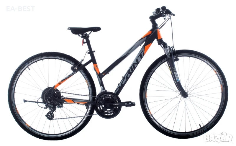 🚴‍♀️✨Велосипед SINTERO LADY 28 –🖤🧡, 430mm, снимка 1