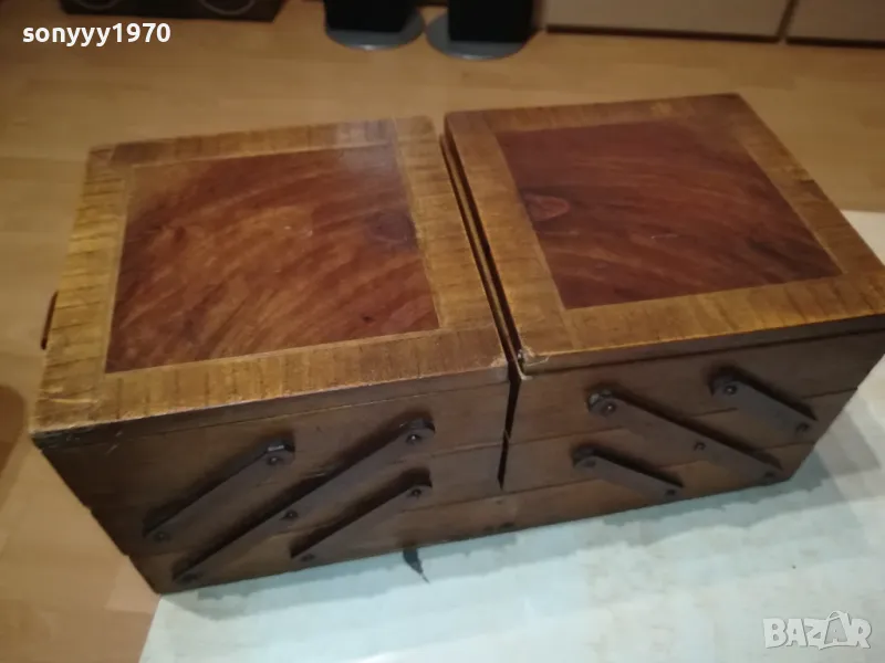 КРАСИВА ДЪРВЕНА КУТИЯ-ВНОС SWISS 0812241847, снимка 1