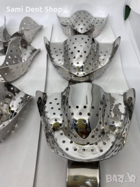 Отпечатъчни лъжици с дупки – комплект от 6 броя, стерилизируеми, снимка 1