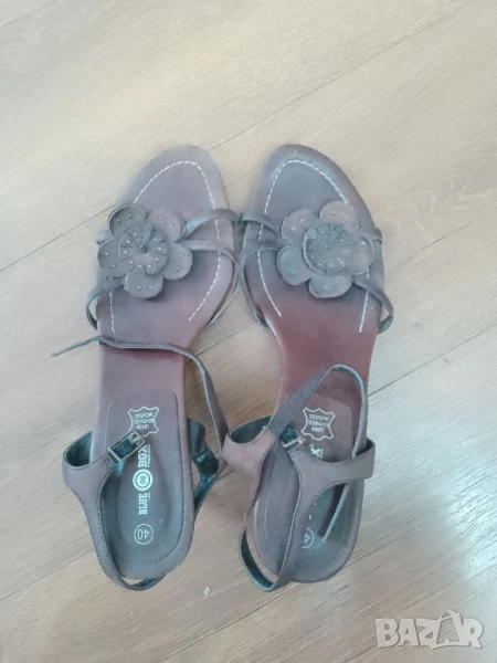 Blue Box дамски сандали естествена кожа, снимка 1