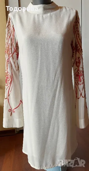 Рокля ASOS с много изрязан гръб и дълги ръкави тип “камбана” , снимка 1