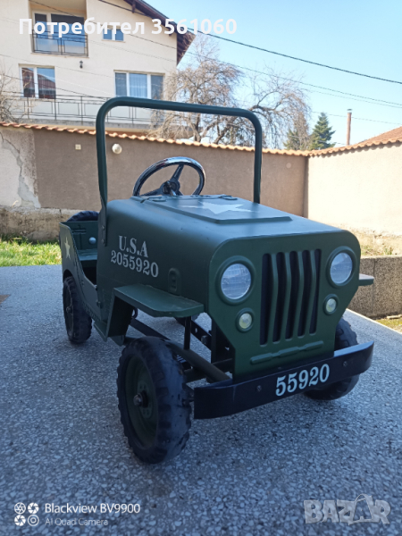 Детска ламаринена количка JEEP., снимка 1