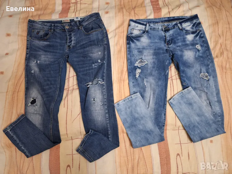 Дънки дамски 2 броя 25 лв, снимка 1