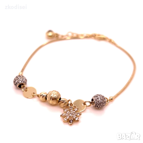 Златна дамска гривна 4,39гр. 21,5см. 14кр. проба:585 модел:34840-1, снимка 1