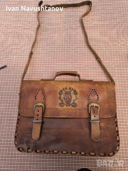 Дамска чанта от естествена кожа/гьон, снимка 1