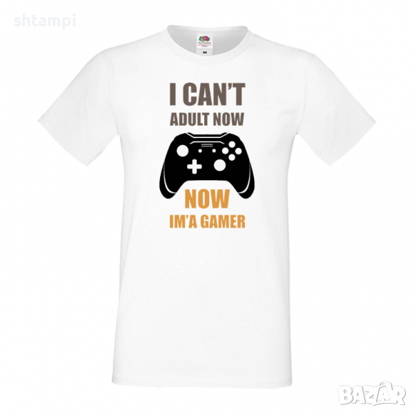 Мъжка тениска I Can't Adult Now, снимка 1