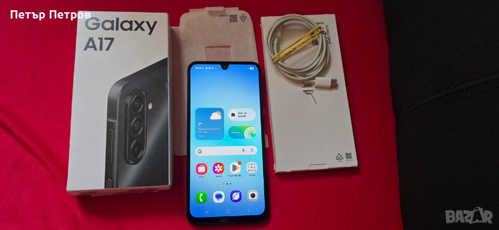 Samsung Galaxy A17 128GB 4GB RAM Black ПЪЛЕН КОМПЛЕКТ!-ЧИСТО НОВ!, снимка 1