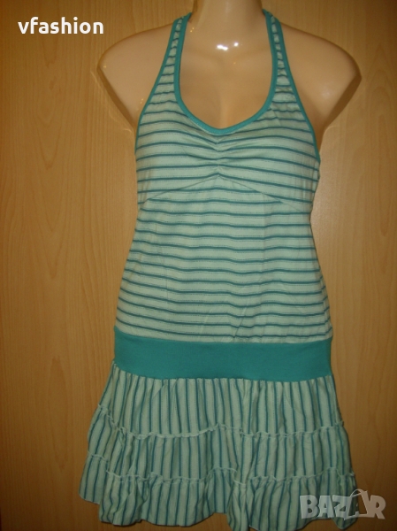Нова трикотажна рокля-зелено рае, снимка 1