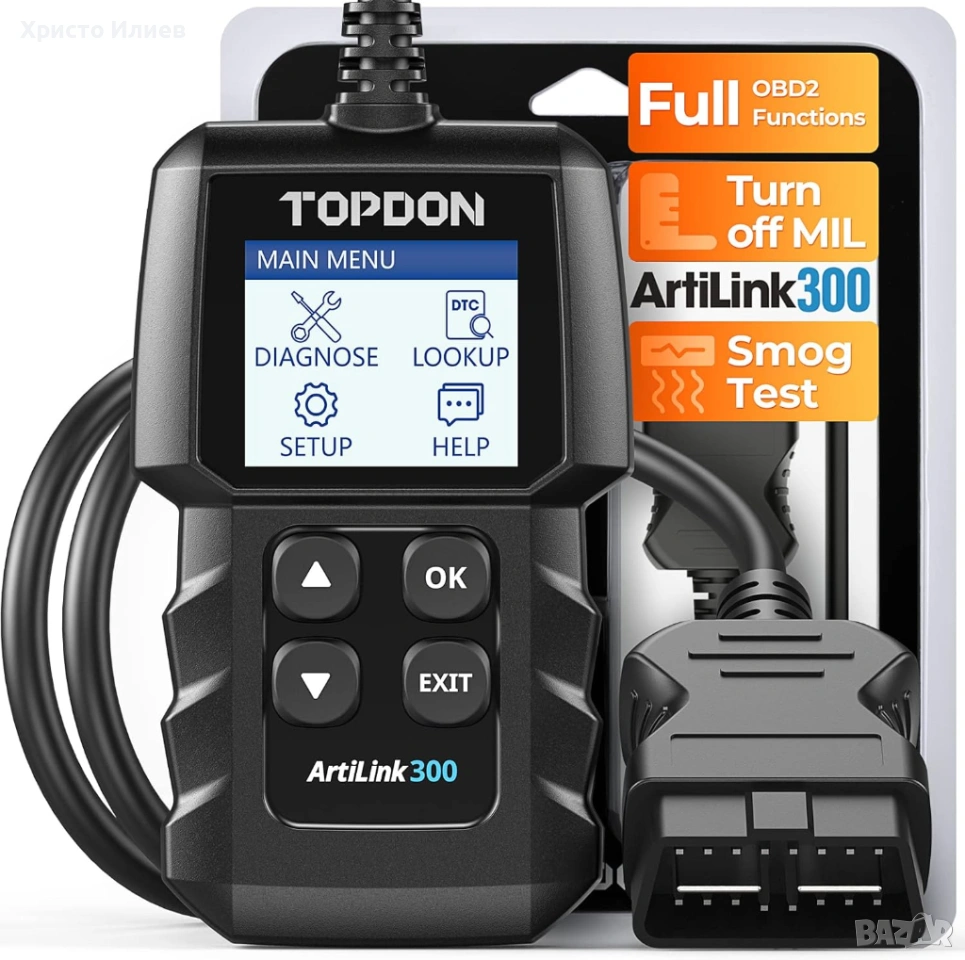 Автодиагностика Topdon ArtiLink 300 OBD обд , снимка 1