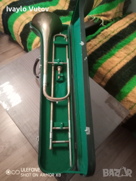 Цугтромбон марка "Weltklang" - изключително запазен., снимка 1