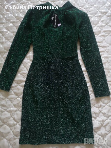 Елегантна лъскава рокля, снимка 1