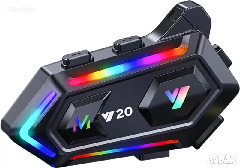 НОВ ИНТЕРКОМ за каска ELIKIDSTO Y20 Intercom интерком, Слушалки за каска, снимка 1