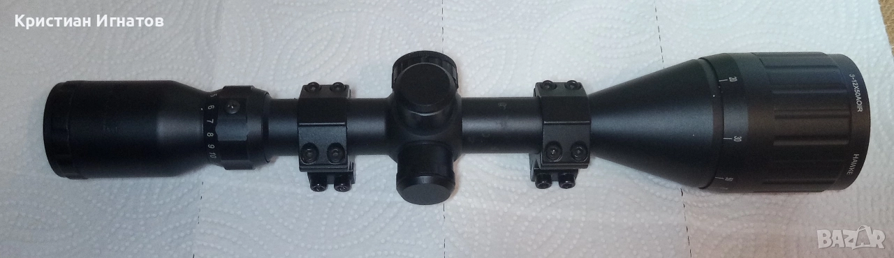 Оптика - оптичен мерник на фирмата HAWKE 3-12X50, снимка 1