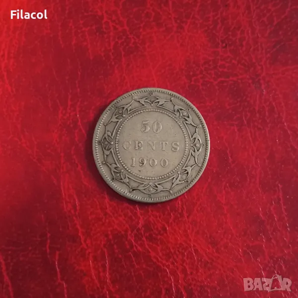 Нюфаундленд 50 цента 1900 година, снимка 1