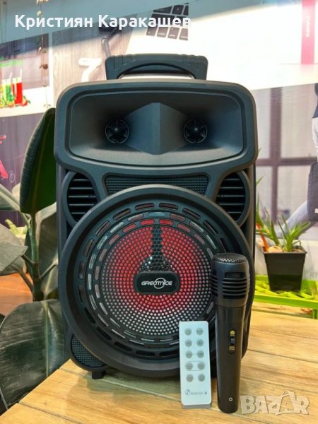 Караоке тонколона с Bluetooth GTS-1699 8'' и микрофон, снимка 1