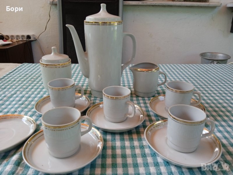 Стар порцеланов сервиз за кафе, снимка 1