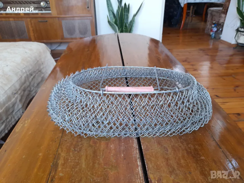 Стара метална пазарска чанта #2, снимка 1