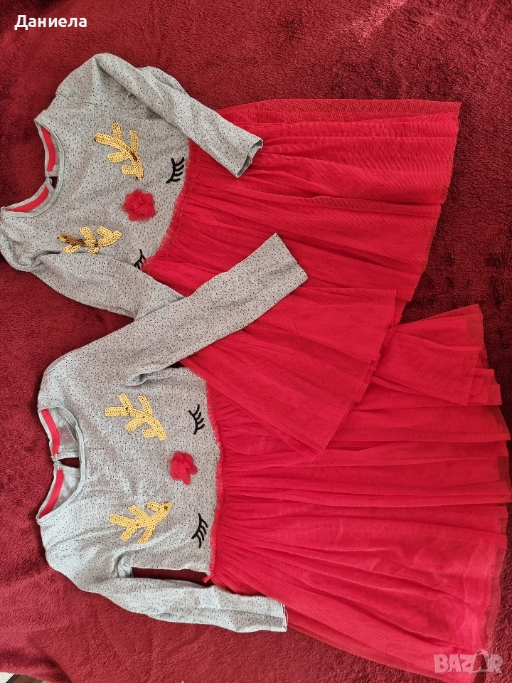 Коледни рокли 104 и 116 р-р, снимка 1