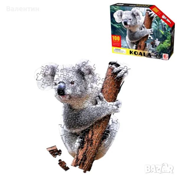 Пъзел Коала - 100 елемента, снимка 1