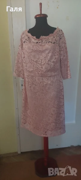 Рокля NEXT,дантела пепел от рози, размер 18, снимка 1