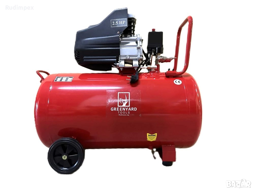 Компресор за въздух 100 л, 8 бара,  професионален, гаранция 2 години, снимка 1