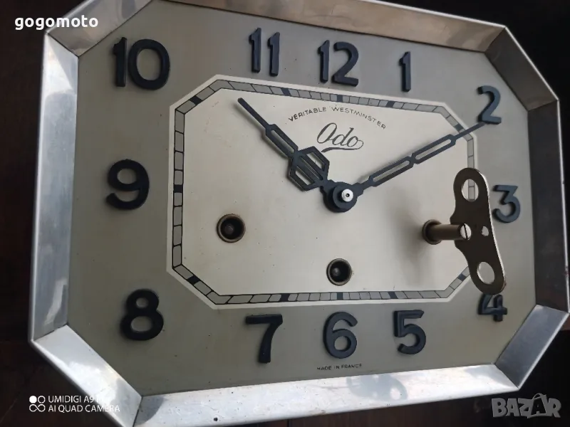 Стар рядък френски часовник, маховик, на повече от 100 години , снимка 1