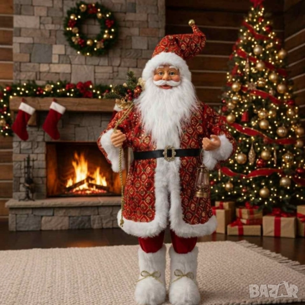 Внеси коледно вълшебство у дома – фигура на Дядо Коледа, която създава празнично настроение за секун, снимка 1