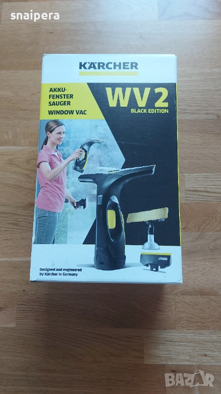 Стъклочистачка KARCHER WV 2 PREMIUM Работа на батерия, снимка 1
