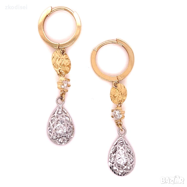 Златни обеци 3,01гр. 14кр. проба:585 модел:36300-6, снимка 1