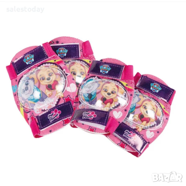 Детски наколенки за колело, за защита на коленете и лактите, розов, снимка 1