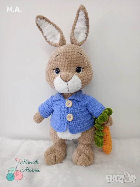 Зайчето Питър - плетено на една кука , снимка 1