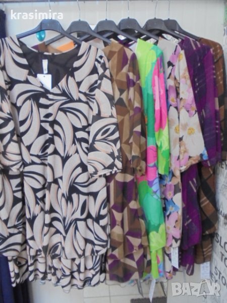 нови рокли  в шест цвята-голям размер, снимка 1