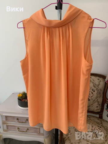 Дамски топ в цвят праскова размер 38 подходящ за S-M, снимка 6 - Корсети, бюстиета, топове - 44687310