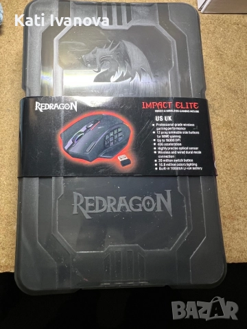 Безжична геймърска мишка Redragon M913 Impact Elite, 16000 DPI кабелна/безжична RGB геймърска мишка , снимка 3 - Клавиатури и мишки - 51960163