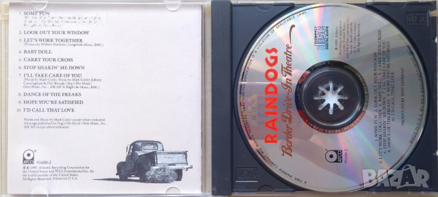 Raindogs – Border Drive-In Theatre (1991, CD), снимка 3 - CD дискове - 44737512
