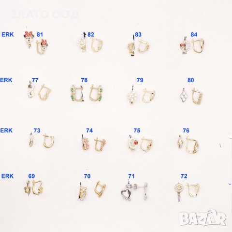 Златни ДЕТСКИ  обеци -14К, снимка 3 - Обеци - 36216449