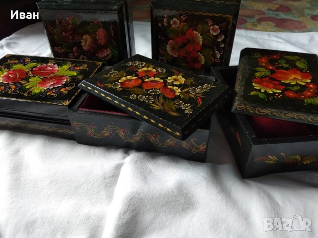 Ръчно рисувани кутии за бижута и ценности, оригинален украински Роспис., снимка 12 - Други ценни предмети - 41282369
