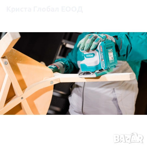 Акумулаторен виброшлайф TOTAL INDUSTRIAL, 20 V, 1 x 2 Ah, снимка 2 - Други инструменти - 51454523