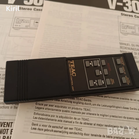 Триглав дек TEAC-V3000 с дистанционно, снимка 12 - Декове - 51278371