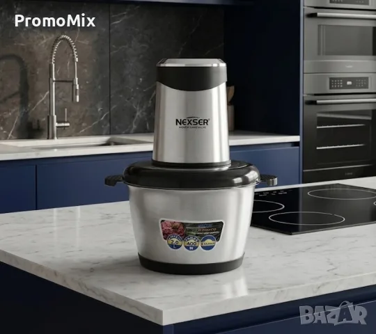 Електрически чопър Nexser NS-0215 400W 2л, снимка 2 - Чопъри и пасатори - 55738884