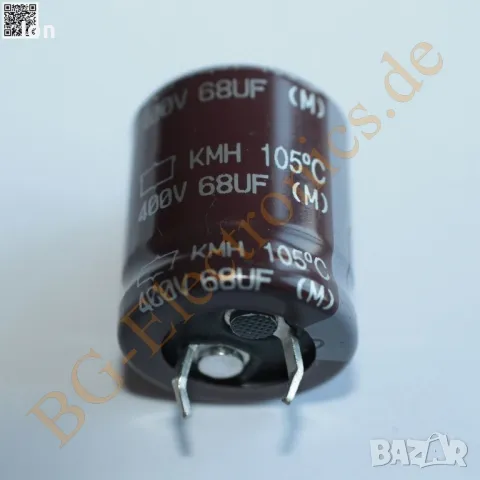 68uF/400V, 105°C "Nippon Chemi-con" качествени електролитни кондензатори 