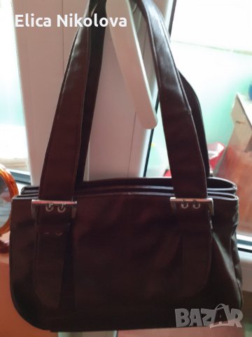 Дамска чанта тъмно кафява на цвят , снимка 15 - Чанти - 35802486