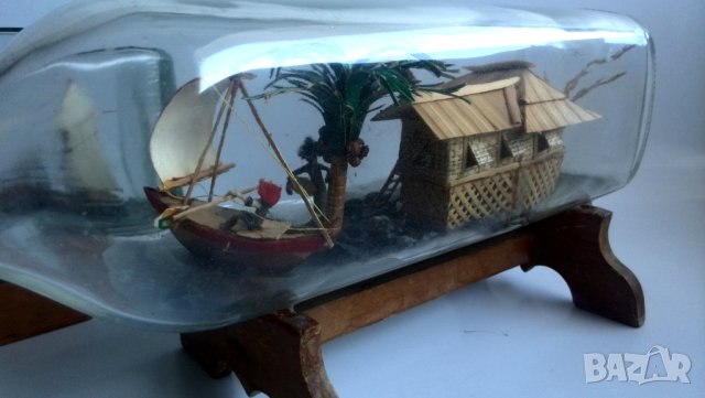 бутилки с диорама от 1970г, снимка 8 - Декорация за дома - 42672214