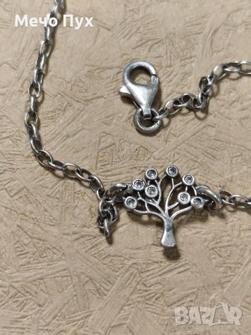 Сребърна гривна (343), снимка 6 - Гривни - 52714854