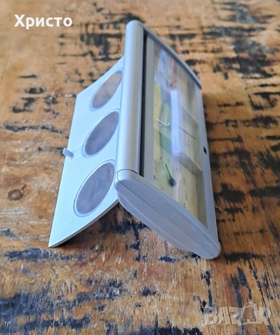 часовник с будилник, термометър и хидрометър за бюро разни, снимка 12 - Други - 13454690